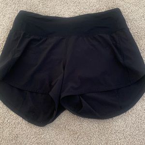 Lululemon Speed Up Shorts Tall Size 6 Black